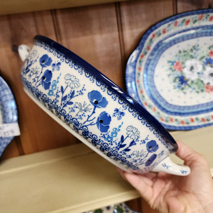 Baker   Round w/ Handles   10"   2902X ~ Evening Poppy