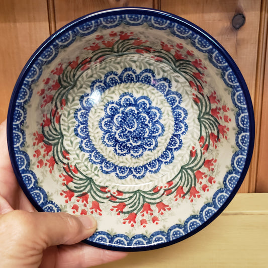 Bowl ~ Soup / Salad / Cereal ~ 6"W 209-1437X Crimson Bells  /2 cups