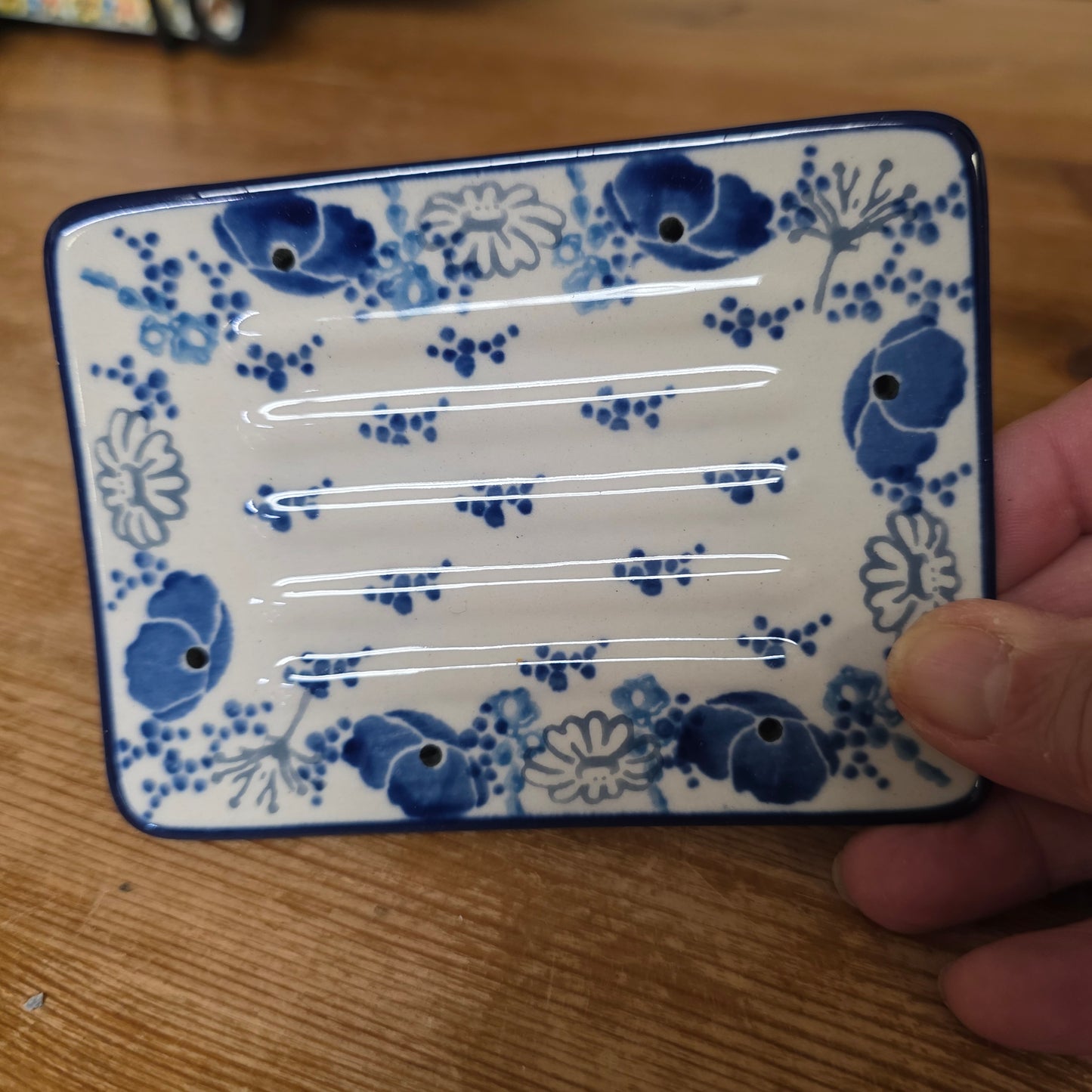 Soap Dish ~ 3.25" x 4.25" 2902X ~ Evening Poppy