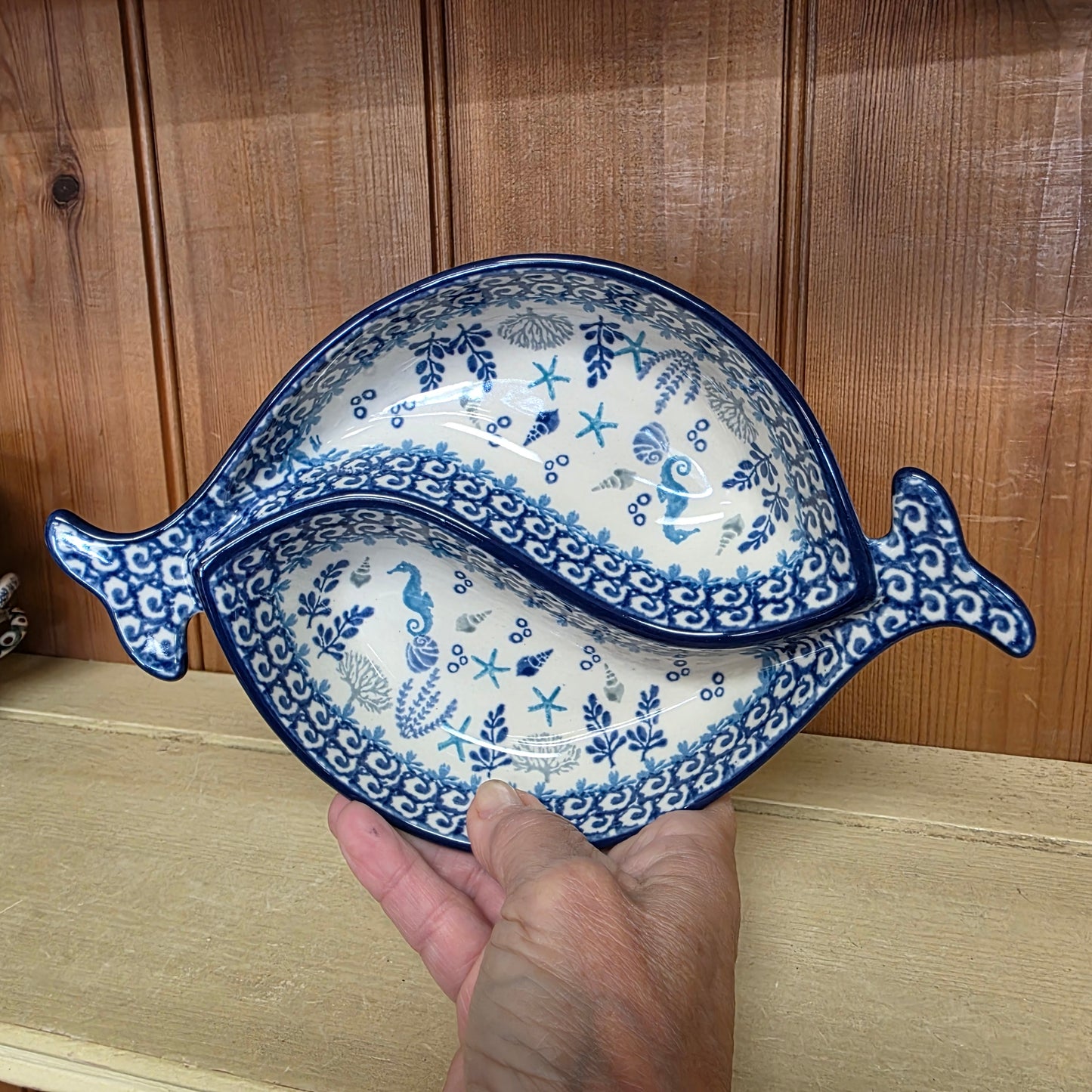Ying Yang Fish Dish    E89-2992X  Marine Life pf0526
