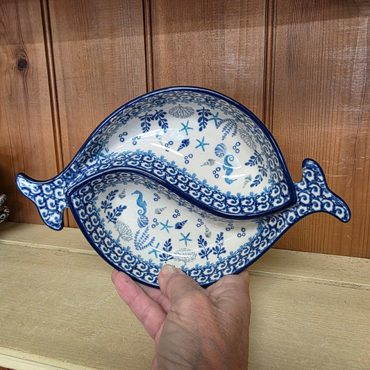 Ying Yang Fish Dish    E89-2992X  Marine Life pf0526