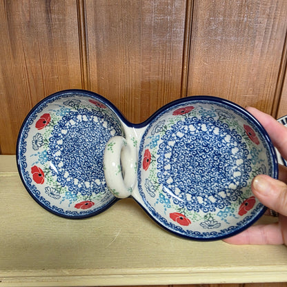Bowls   Double Serving   9.75"L 942-2901X  Red Poppy Garden pf0526