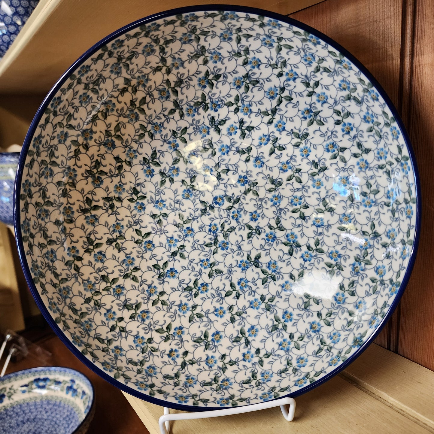 Bowl   Serving   Large    10.5" 2089X ~ Forget Me Knots