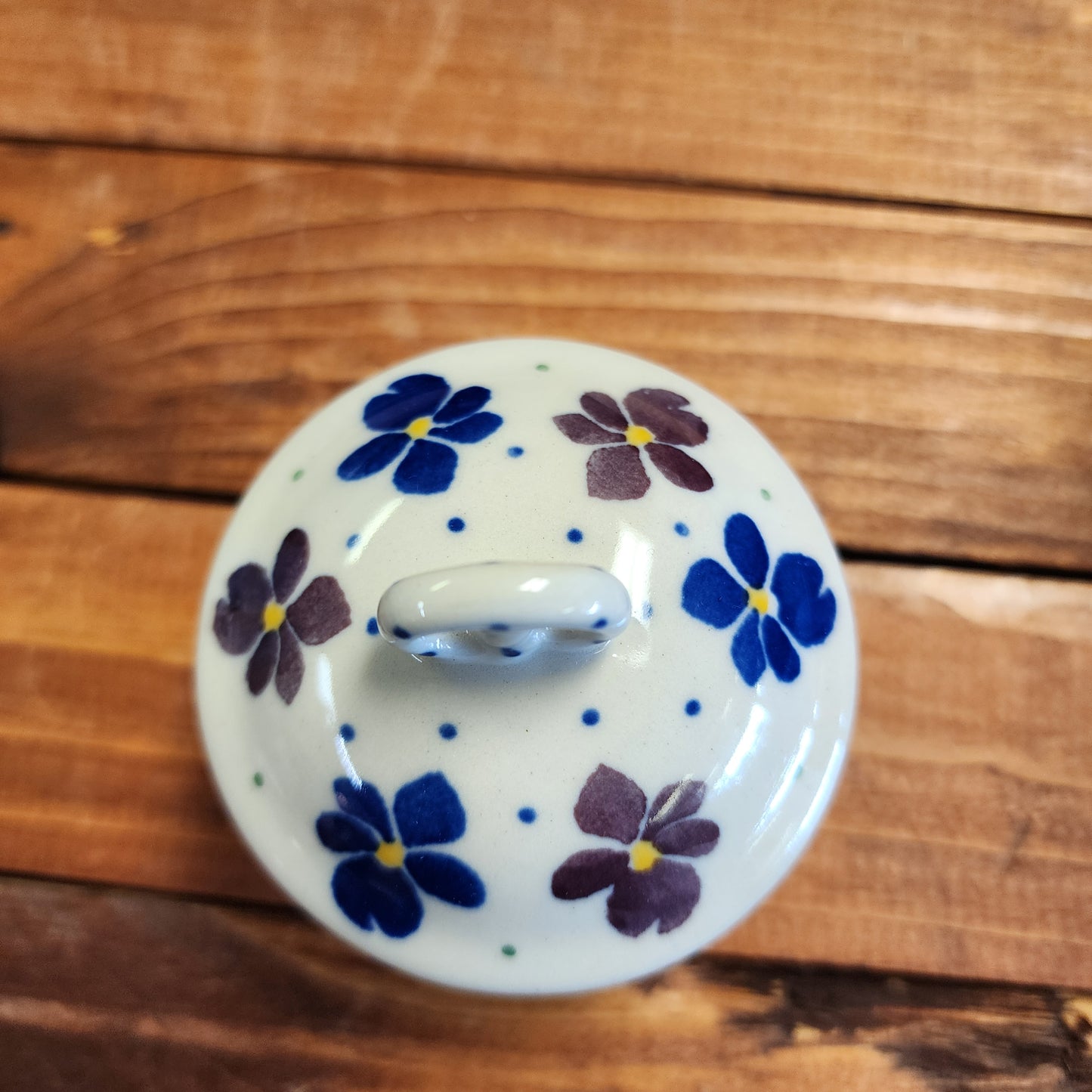 Ring   Trinket Box  110-2512X  Early Pansies pf0526