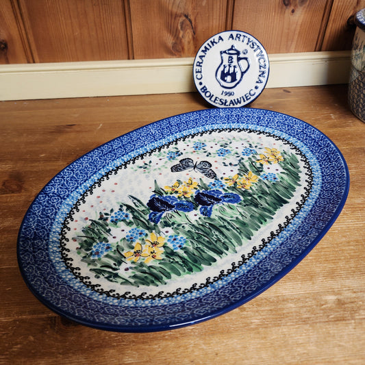 Oval Platter ~ Large 12" x 8.5"    G68-U5132  U4 pf0526
