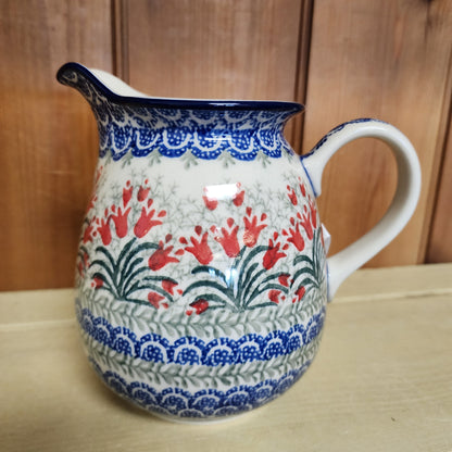 Pitcher ~ (1 qt) 078-1437X Crimson Bells