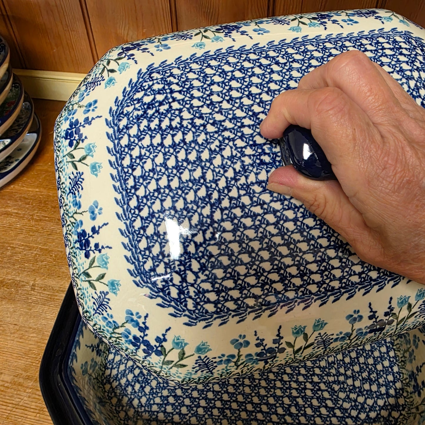 Baker   Covered Casserole   9.5" x 12" 665-2898X  Little Gems pf0526