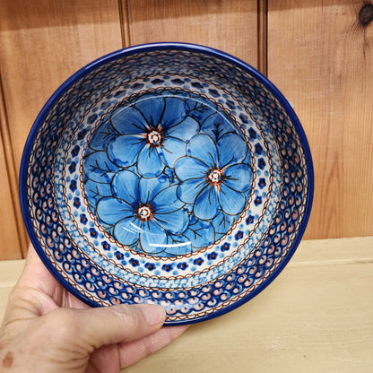Bowl ~ Soup/Salad ~ 6.25" / C-38 U408C ~ U4  Farmer Bowl Blue Jacek Chyla
