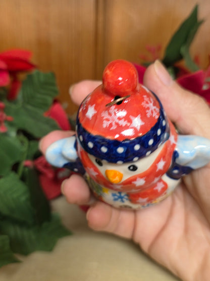 Snowman red scarf / gingerbread man (3")