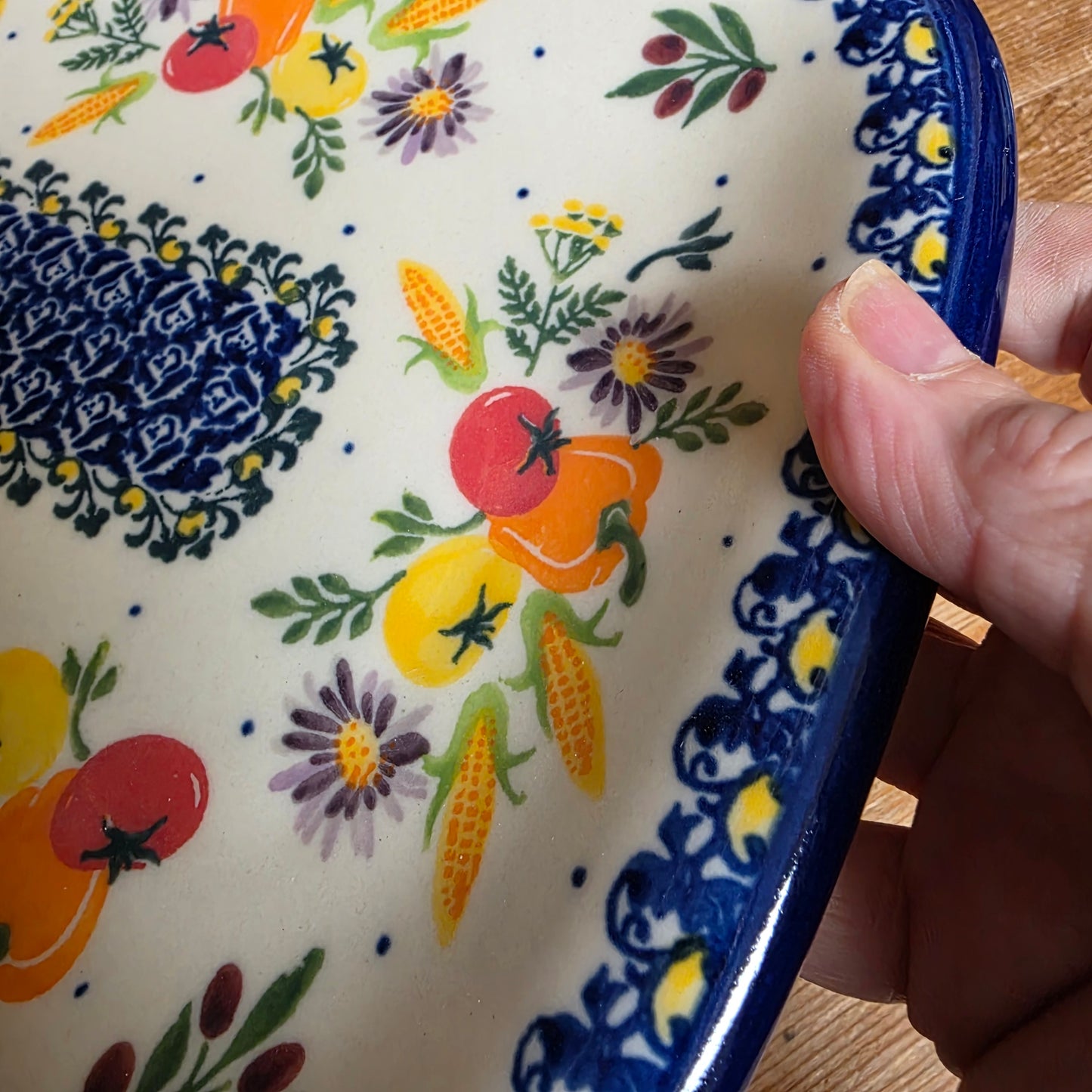 Platter 11"x8" Rectangular Veggies