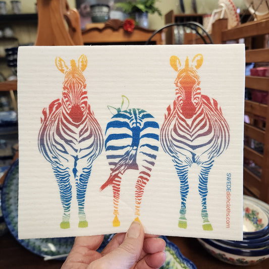 Dishcloth from Sweden zebra africa