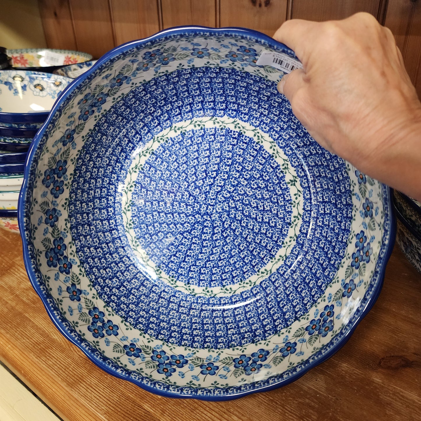 Bowl   Scalloped   10.5" W 013-2272X  Parisian Posies pf0526
