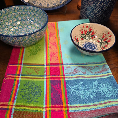 Towel ~ French Cezanne Turquoise Bright colors
