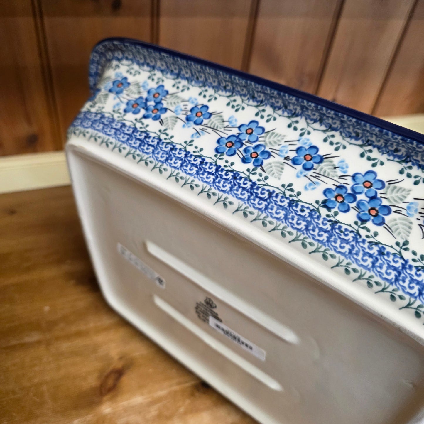 Baker Large  Rectangular w/Rim   Lasagna  11.25" x 13.75" 854-2272X  Parisian Posies pf0526 Large Lasagna