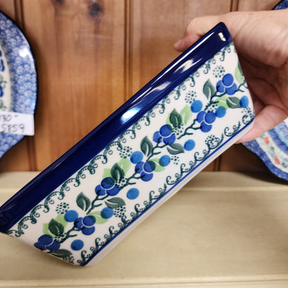 Baker   Loaf Pan   4.75"w X 8"L x 3"deep   1416X ~ Blue Berries