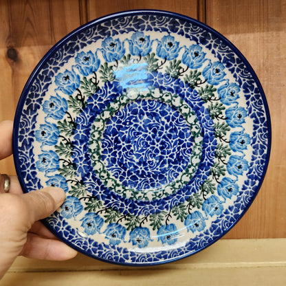 Berry Bowl w/ Saucer   8"W    1390X ~ Antique Rose