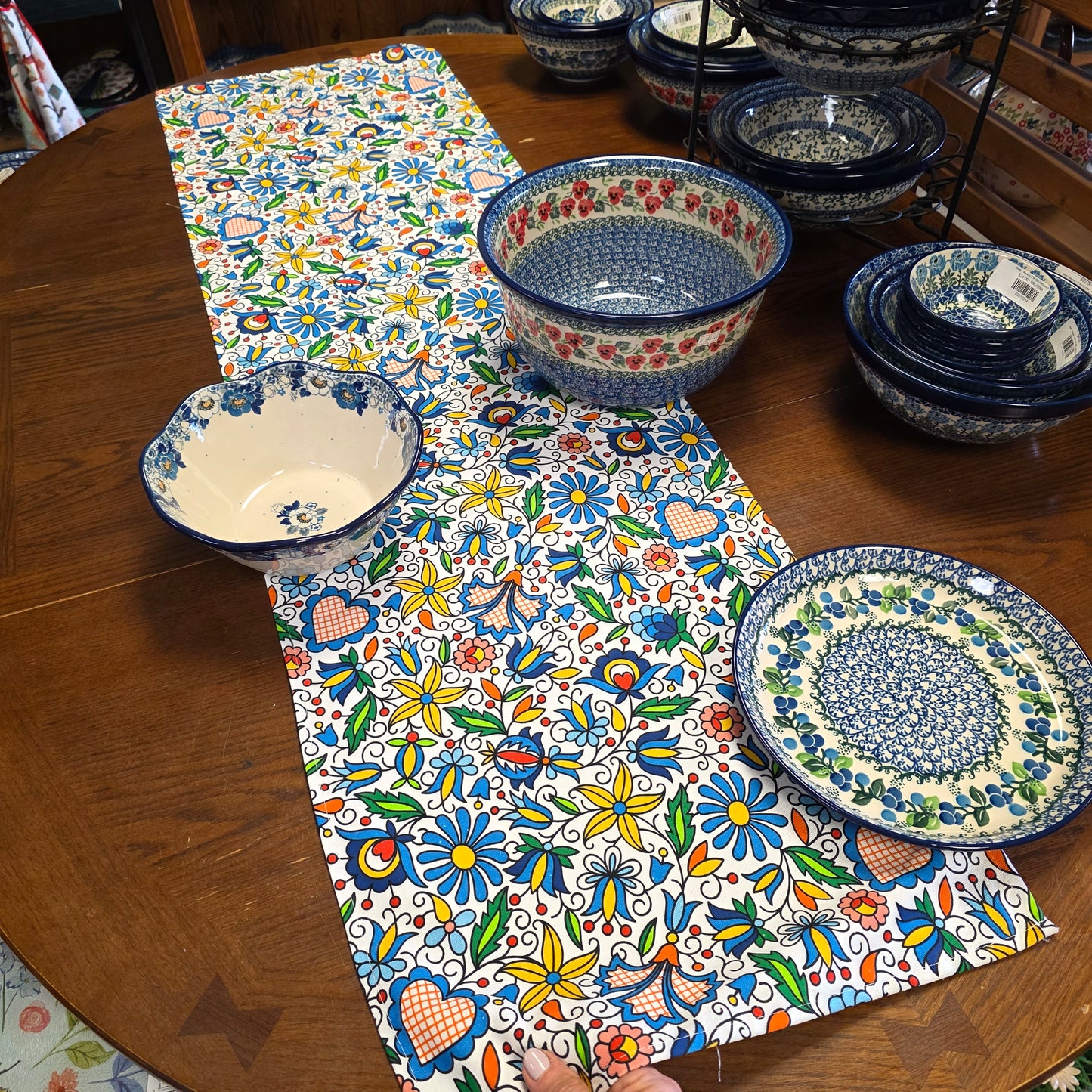 Runner Blue Kaszubian 15"x55"