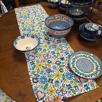 Runner Blue Kaszubian 15"x55"