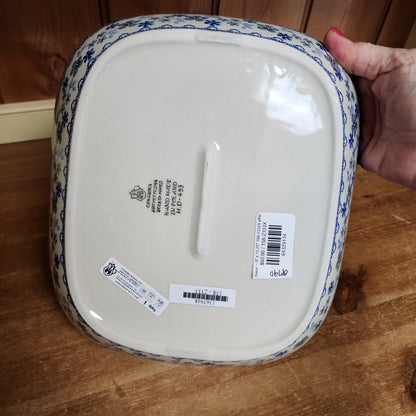 Baker ~ 9" x 10.25" medium serving dish 158-2333X  Blue Horizon