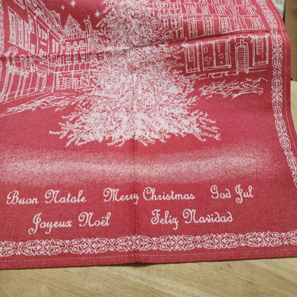 Tea Towel Euro Village Christmas