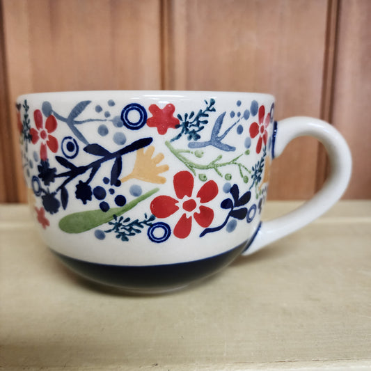 Mug ~ 17 oz Latte cup ~ Blue Garden Breeze gz5b