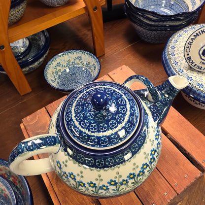 Teapot   1.75 Qt  444-0614X  Blue Spring Daisy pf0526