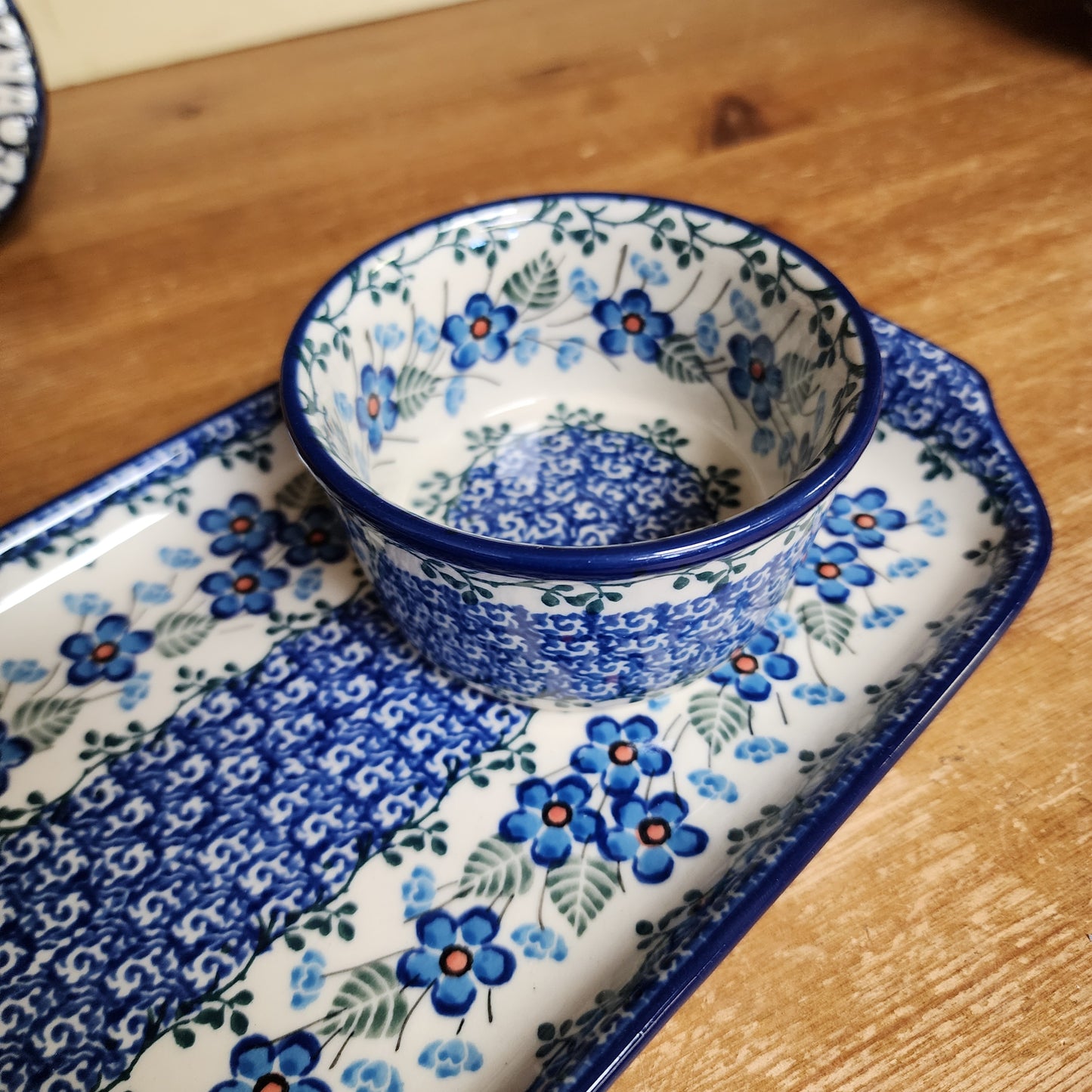 2 pc / Tray & Ramekin 2272x Parisian Posies
