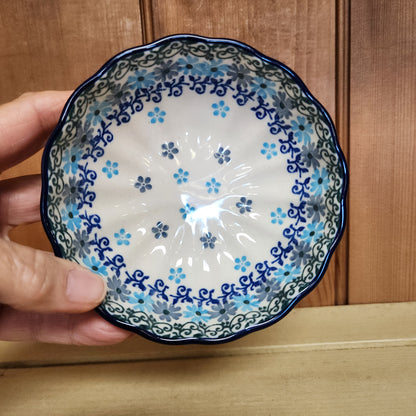 Bowl   Scalloped   4.5"   2250X ~ Blue Dazzle