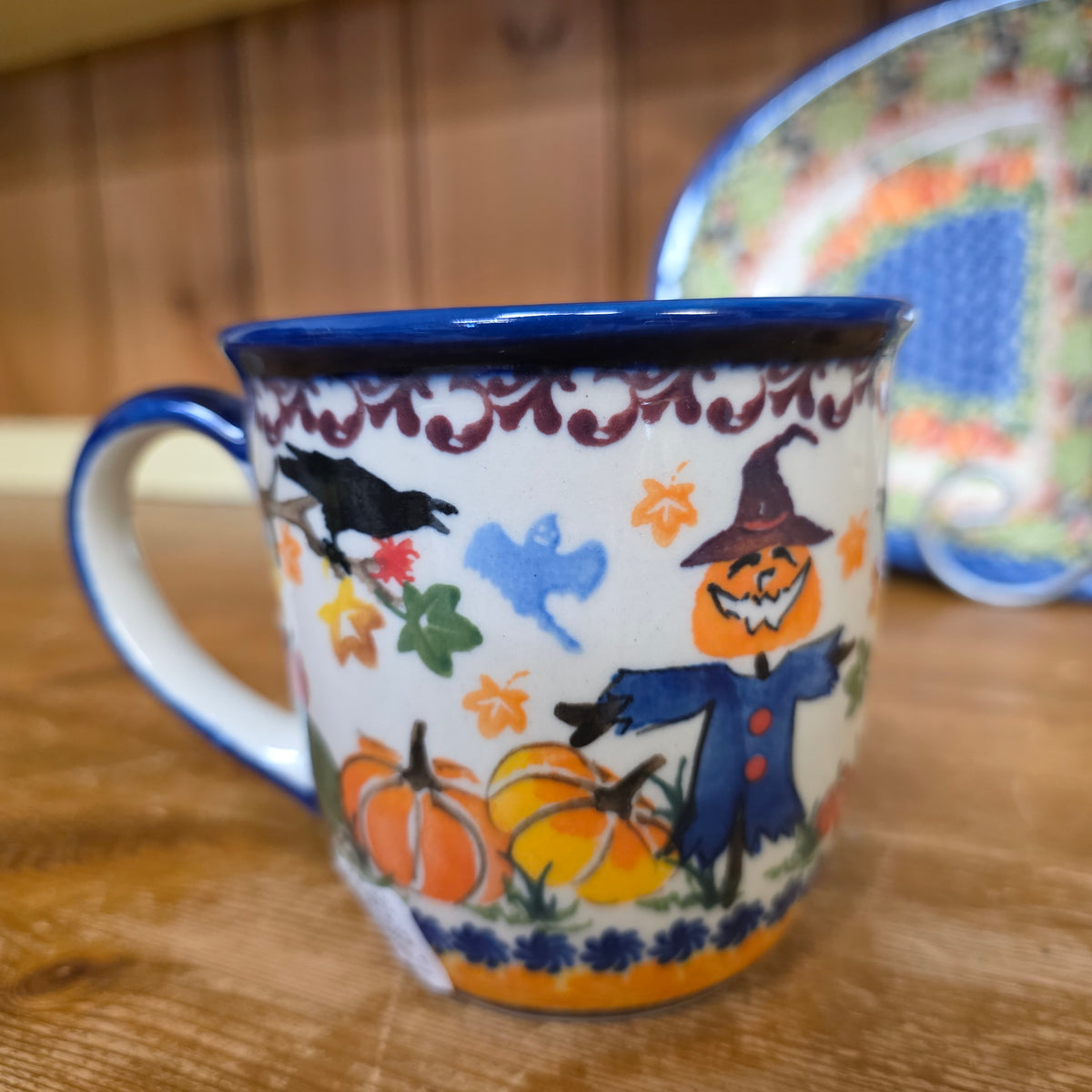 Mug 14oz scarecrow / crow / bat / spider
