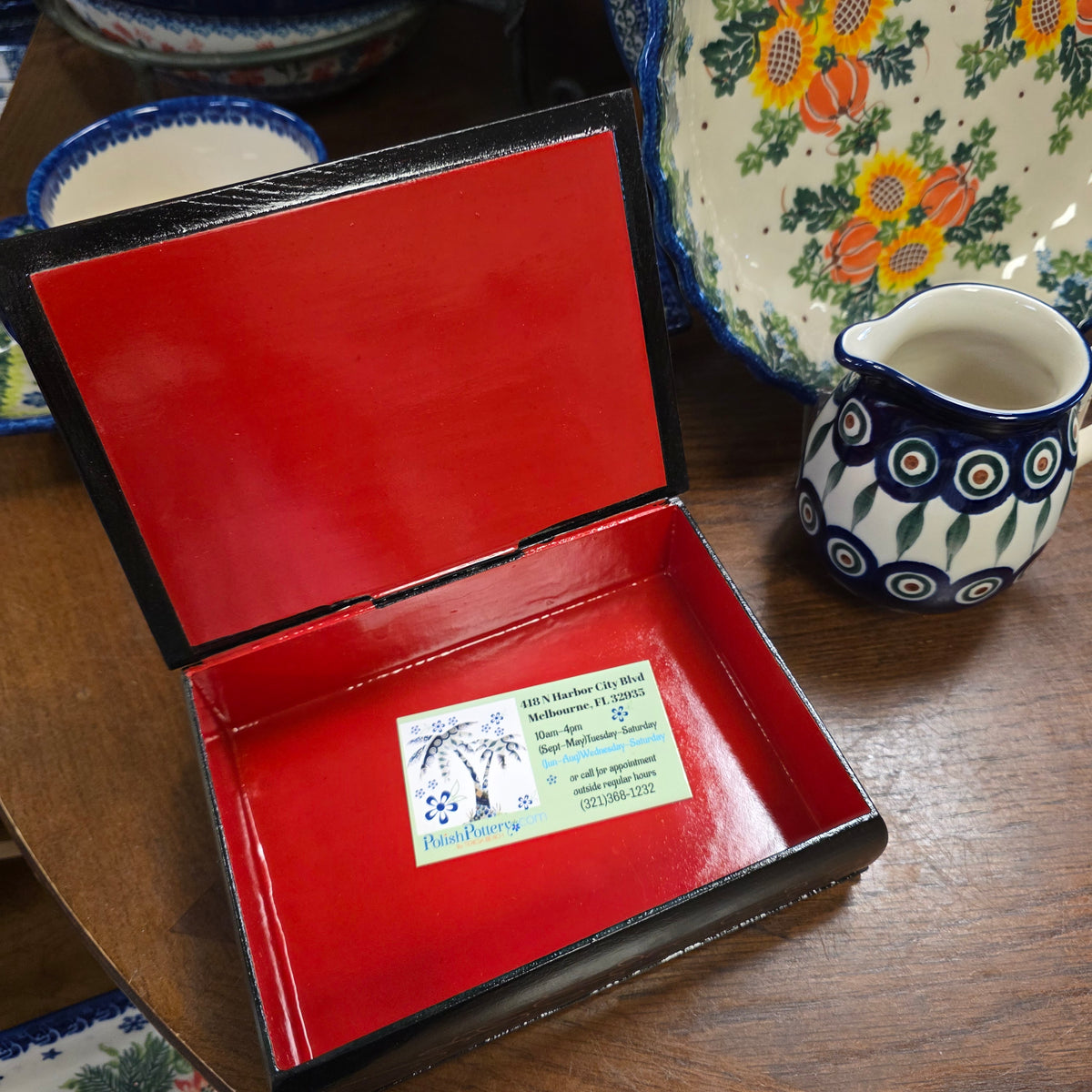 Box Zhostovo Flowers Handmade Lacquer Jewelry Box ~ Made in Serbia