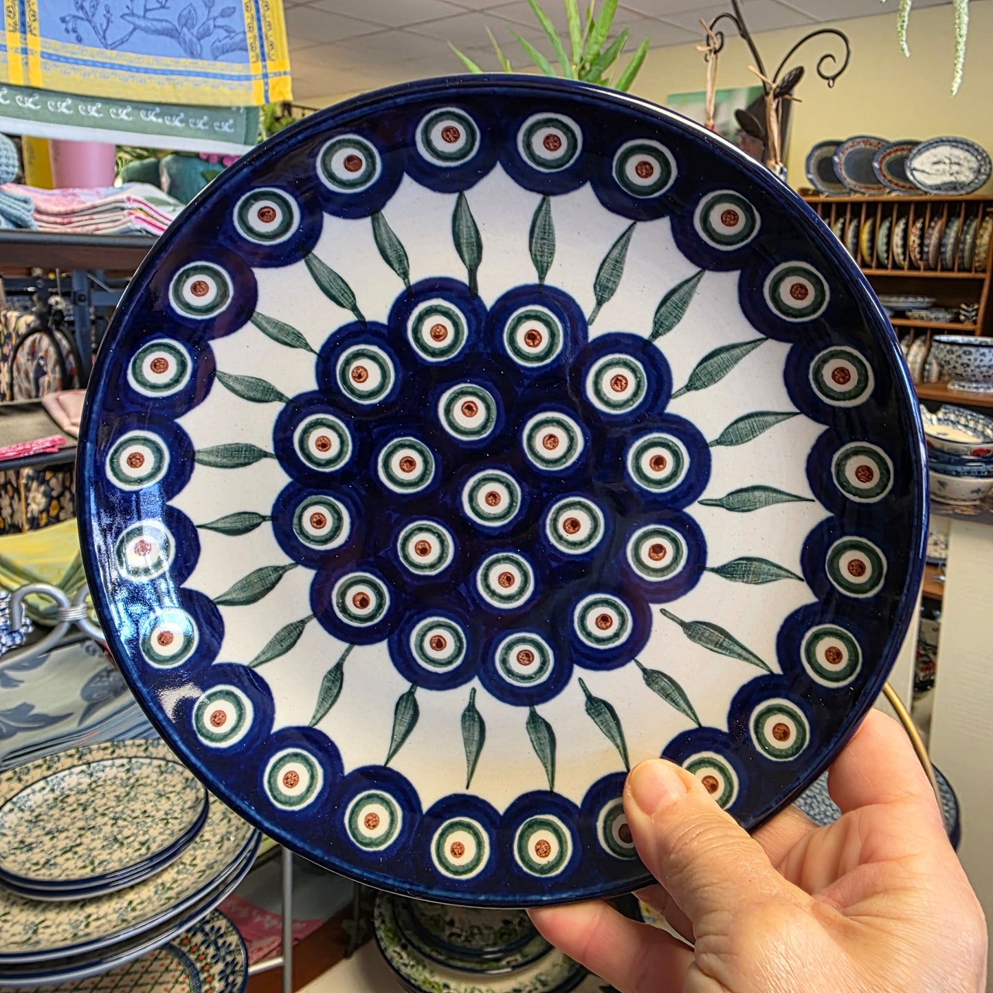 Plate   7.75"  Dessert   0054X ~ Peacock