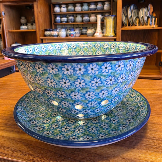 Berry Bowl w/ Saucer   8"W  470-2252X  Key Lime pf0526