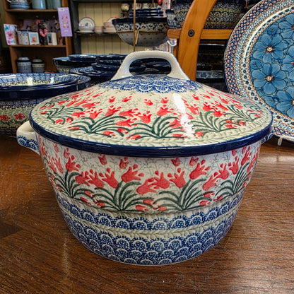 Covered Casserole (2 qt)   278-1437X  Crimson Bells pf0526