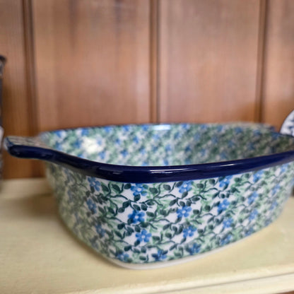 Baker Square - Large 7.25"    H35-2349X  Wandering Vines tab handles pf0526
