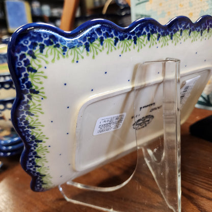 Plate Ruffle Rect. 10"x7" Wilbur