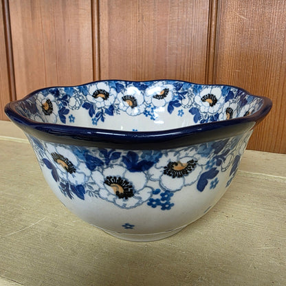 Bowl   Wavy Edge   5.75" A54-2222X  Snow Poppy pf0526