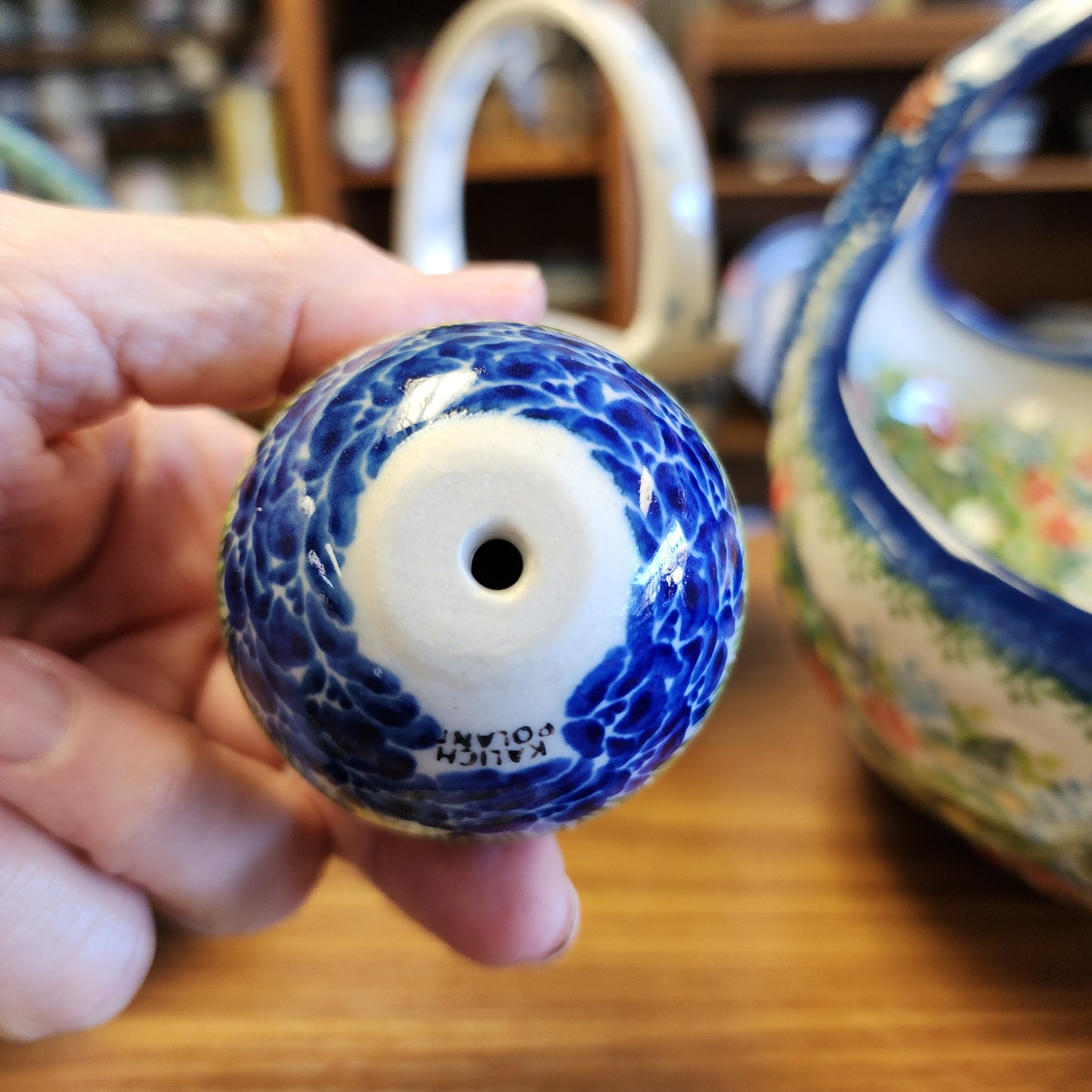 Egg 3" ~ Hollyhock pink purple