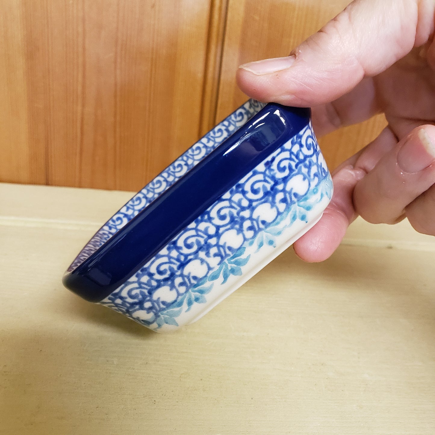 Bowl ~ Square Ramekin ~ 3.75" 428-2798X  Jack Frost Snowman