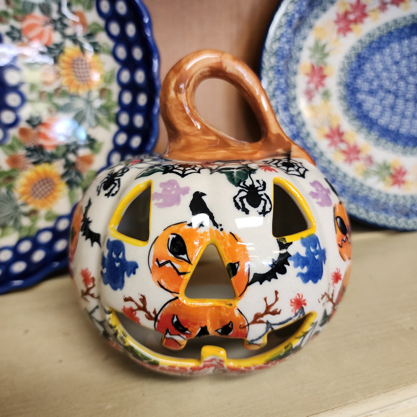 Pumpkin Jack o lantern  5.5" Halloween luminary