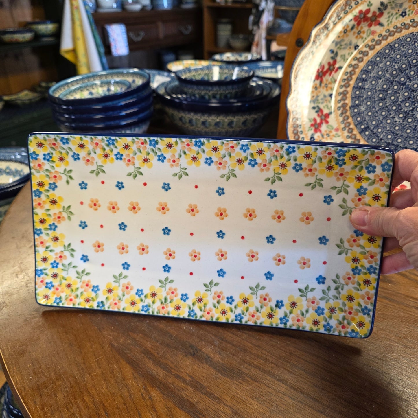 Rectangular Tray   11.8x6.5"    2225X ~ Buttercup