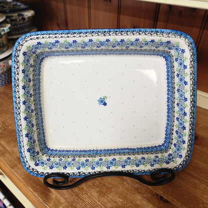 Baker Large  Rectangular w/Rim   Lasagna  11.25" x 13.75" 854-2633X  Flower Works pf0526 Large Lasagna