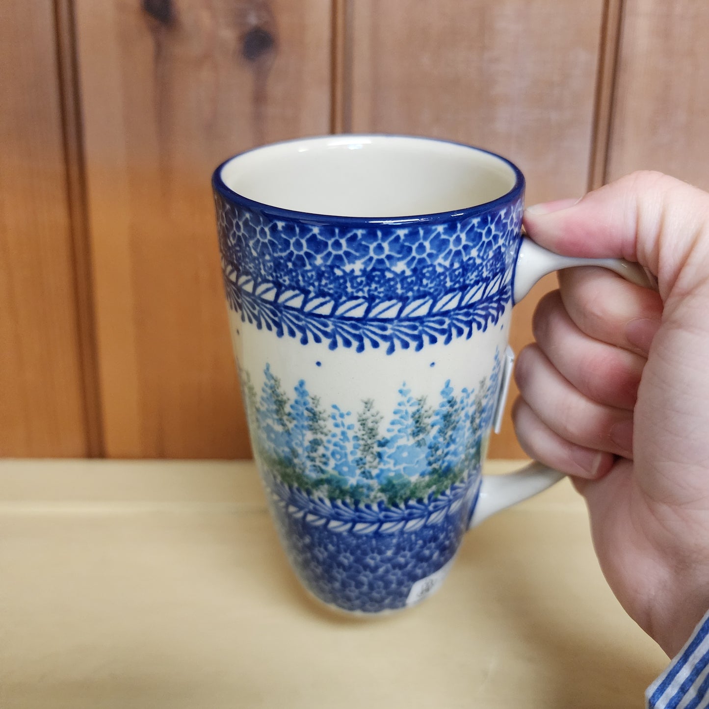 Mug 12 oz Tall Latte    C52-3279X  Virginia Bluebells pf0526