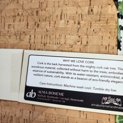 Pot Holder Green / Cats and plants