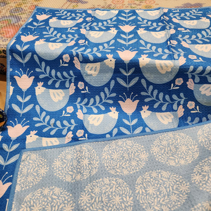 Towel /poly ~ Chicken & Egg blue