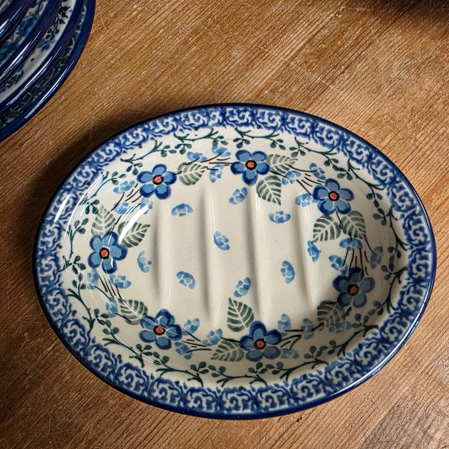 Soap Dish   5.5"  510-2272X  Parisian Posies pf0526