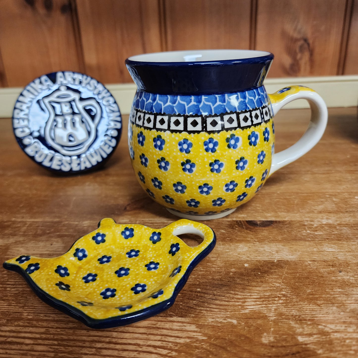 2 pc / 16 oz. Bubble Mug & Tea Bag Holder 0242X Sunburst