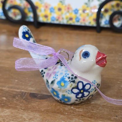 V416 ~ Bird Ornament reds pinkish    V416-VC390  Vena pf0526