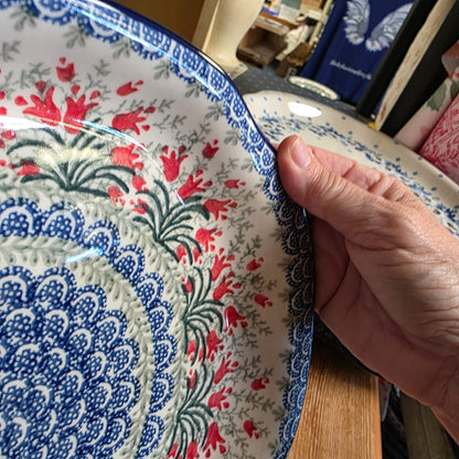 Platter   Oval   11.5" x 15.5"   1437X ~ Crimson Bells