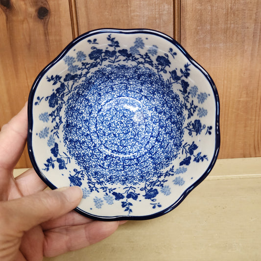 Bowl ~ Wavy Edge ~ 5.75" 3204X ~ Bluebonnets