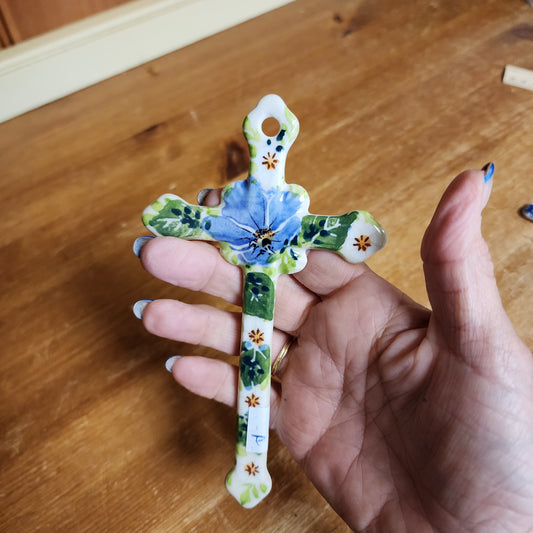 Cross ~Skinny ~ Blue  6.6"x3.5"